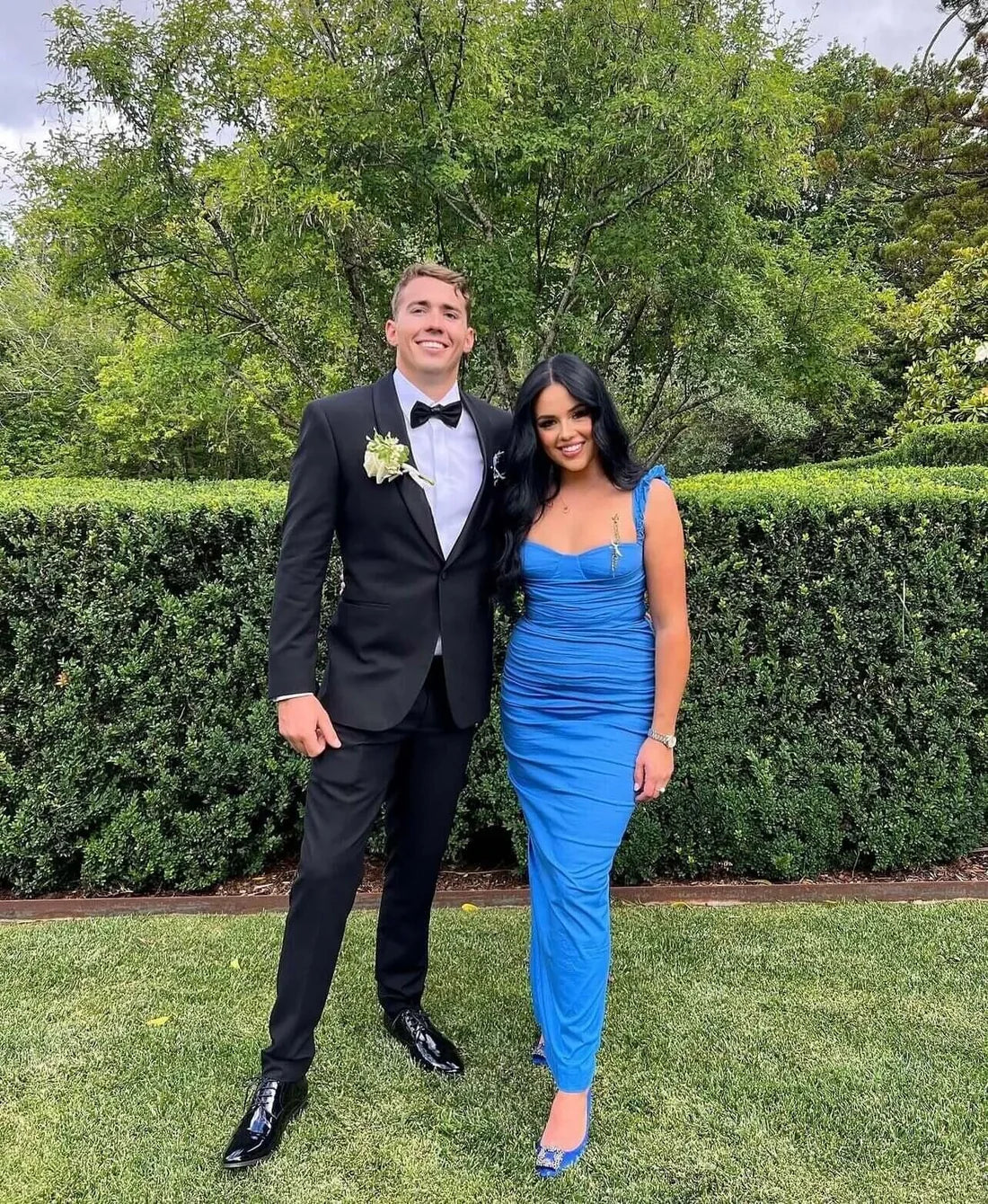 Luolandi Blue Straps Sheath Simple Party Dress Wedding Guest Dress Sexy Evening Dress Formal Dress